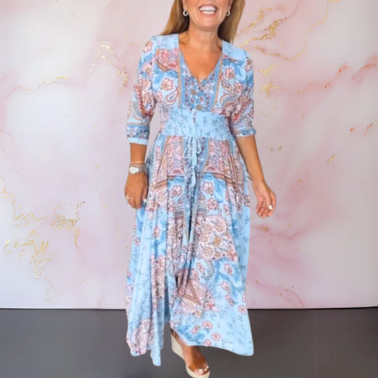 Marga™ Elegant V-Neck Summer Dress