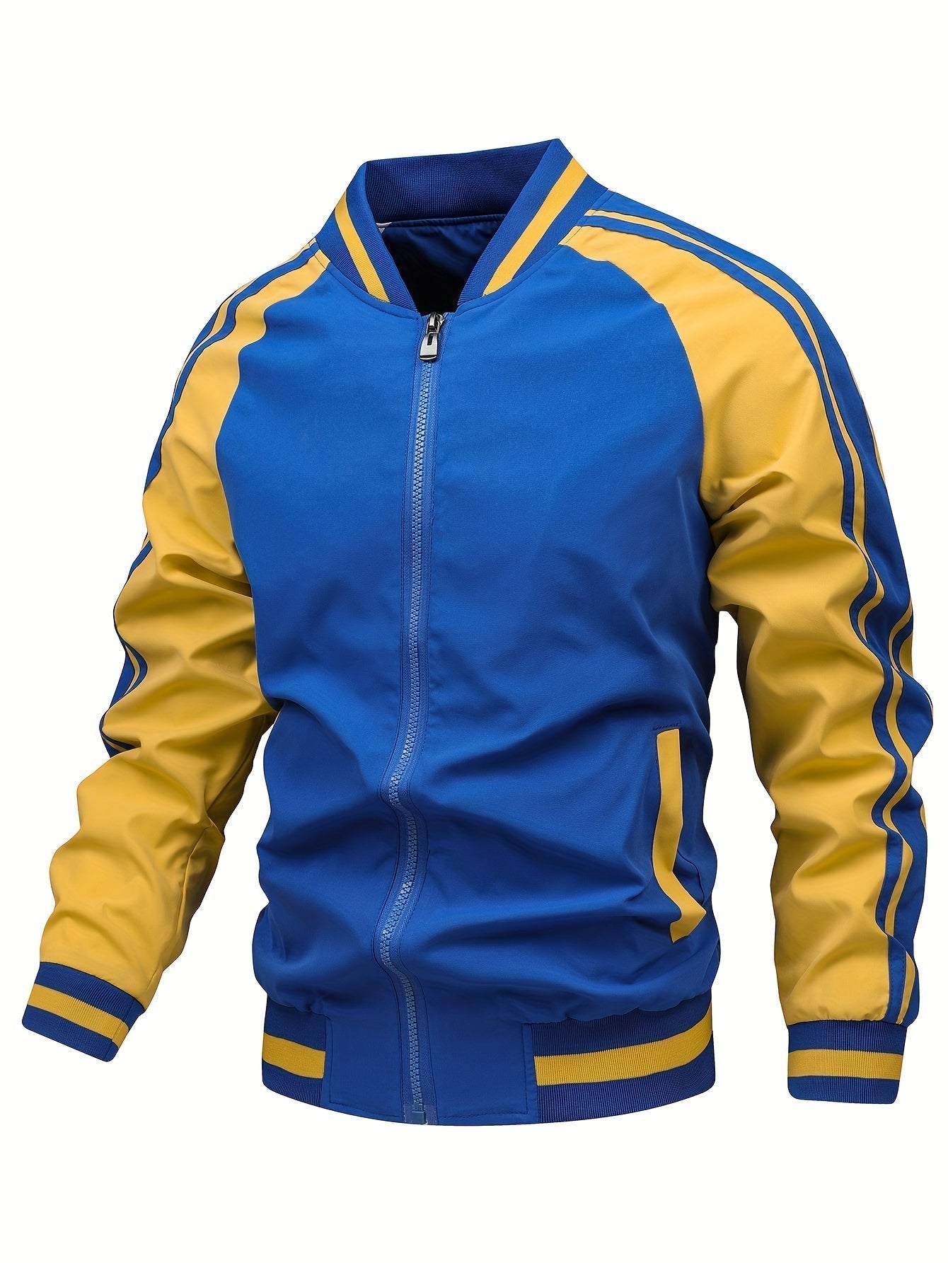 Thoren™ – Striped Zip-Up Sports Jacket