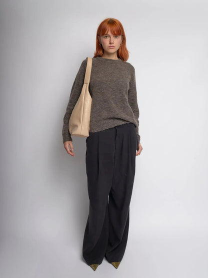 YAYA Distressed Leather Tote