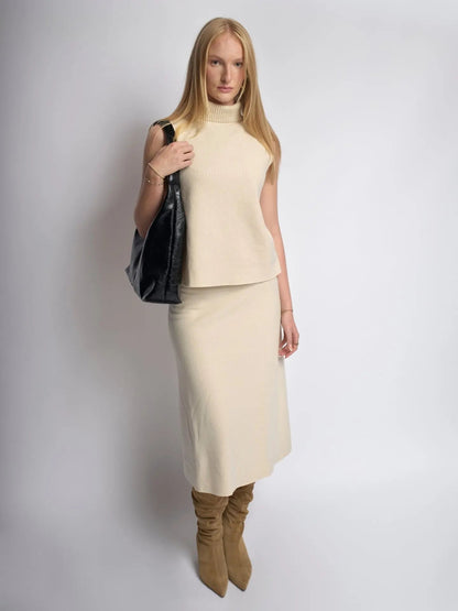 YAYA Distressed Leather Tote