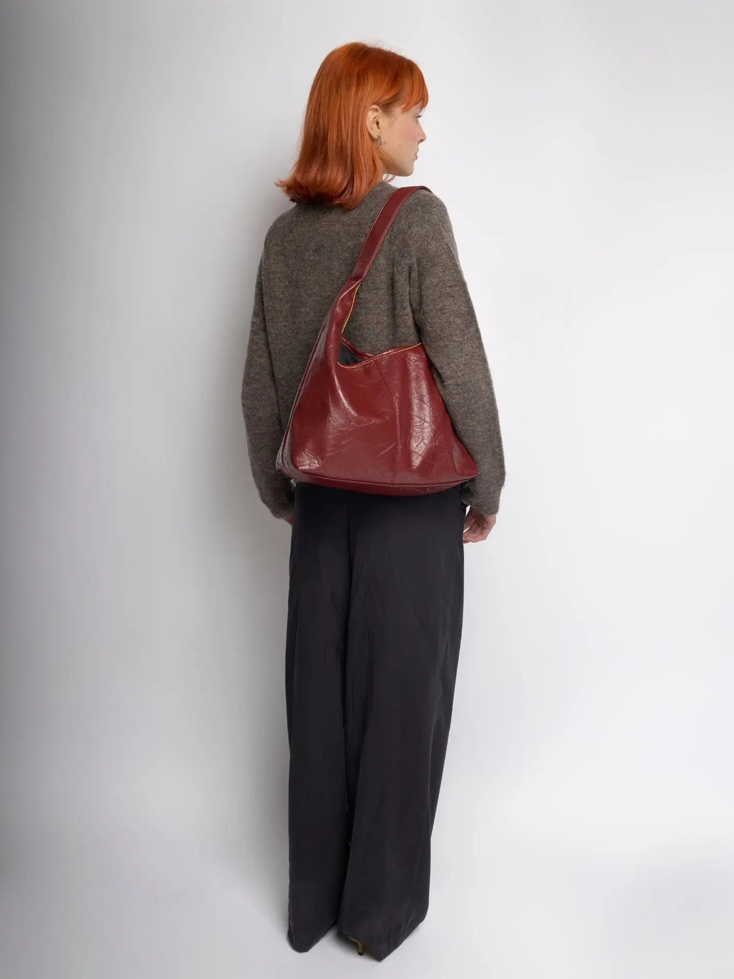 YAYA Distressed Leather Tote