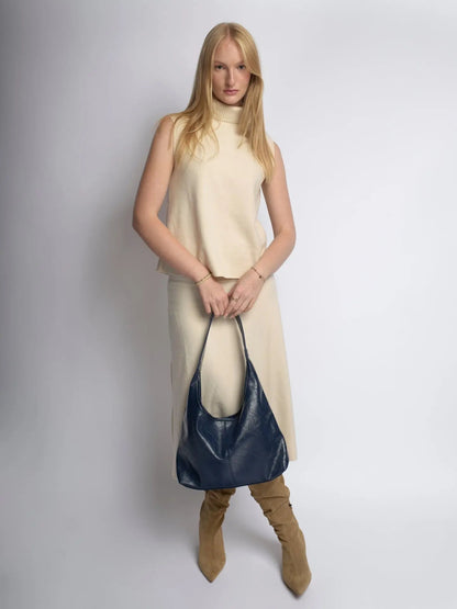 YAYA Distressed Leather Tote