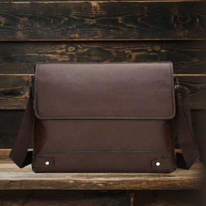 Bradford | All-in-One Men's Leather Shoulder Bag - Business Men