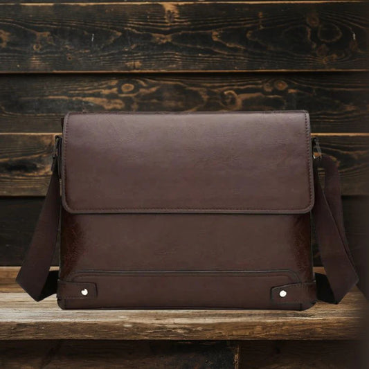 Bradford | All-in-One Men's Leather Shoulder Bag - Business Men