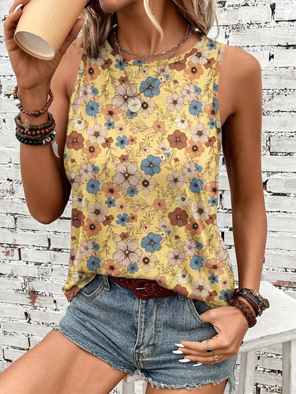 Helen™ | Breezy Floral Sleeveless Top