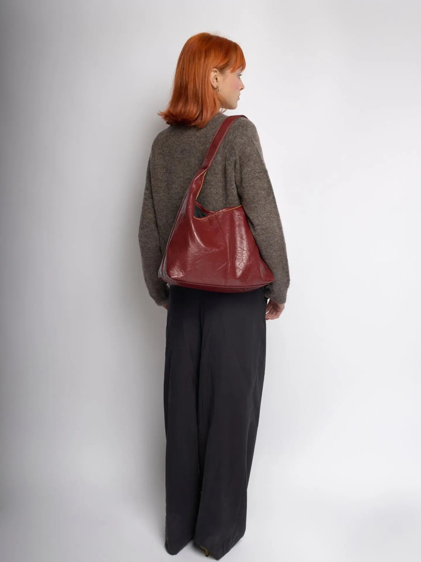 YAYA Distressed Leather Tote