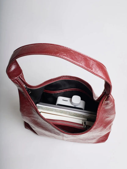 YAYA Distressed Leather Tote