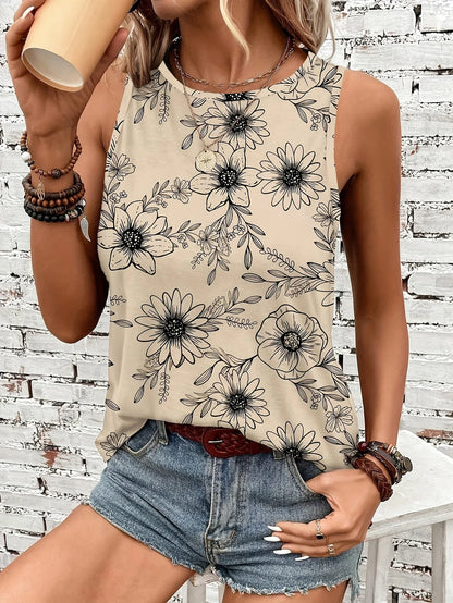 Helen™ | Breezy Floral Sleeveless Top