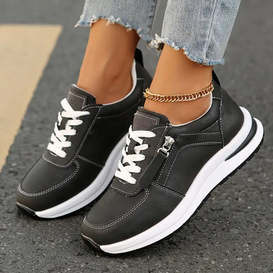 Mila™ | Elegant Comfort Zip Sneakers