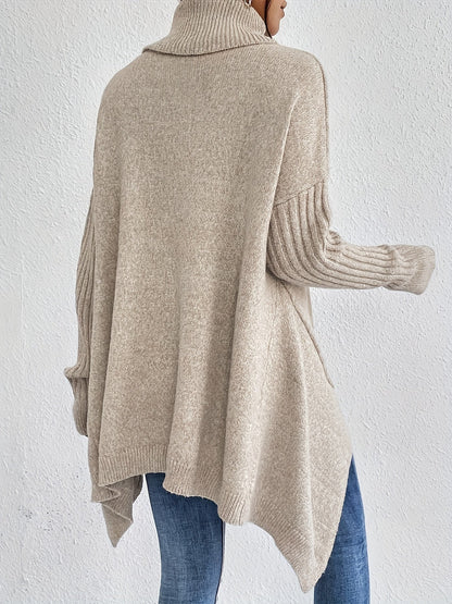 Tahlia - Casual Asymmetrical Hem Hooded T-Shirt