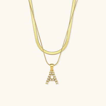 Double Letter Necklace
