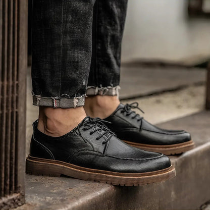 Raniel™ | Casual Lace-Up Luxe Leather Shoes