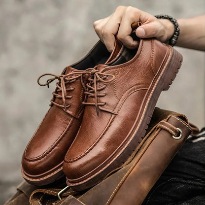 Raniel™ | Casual Lace-Up Luxe Leather Shoes
