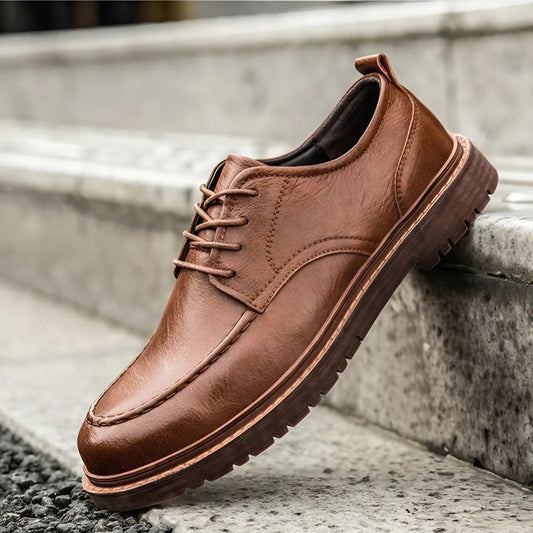 Raniel™ | Casual Lace-Up Luxe Leather Shoes