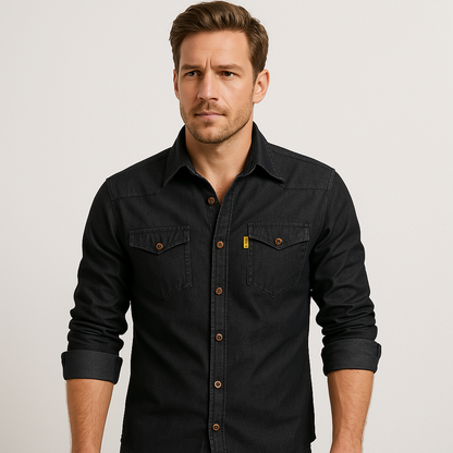 Nathanial - Cotton Denim Shirt