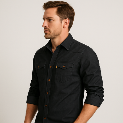 Nathanial - Cotton Denim Shirt