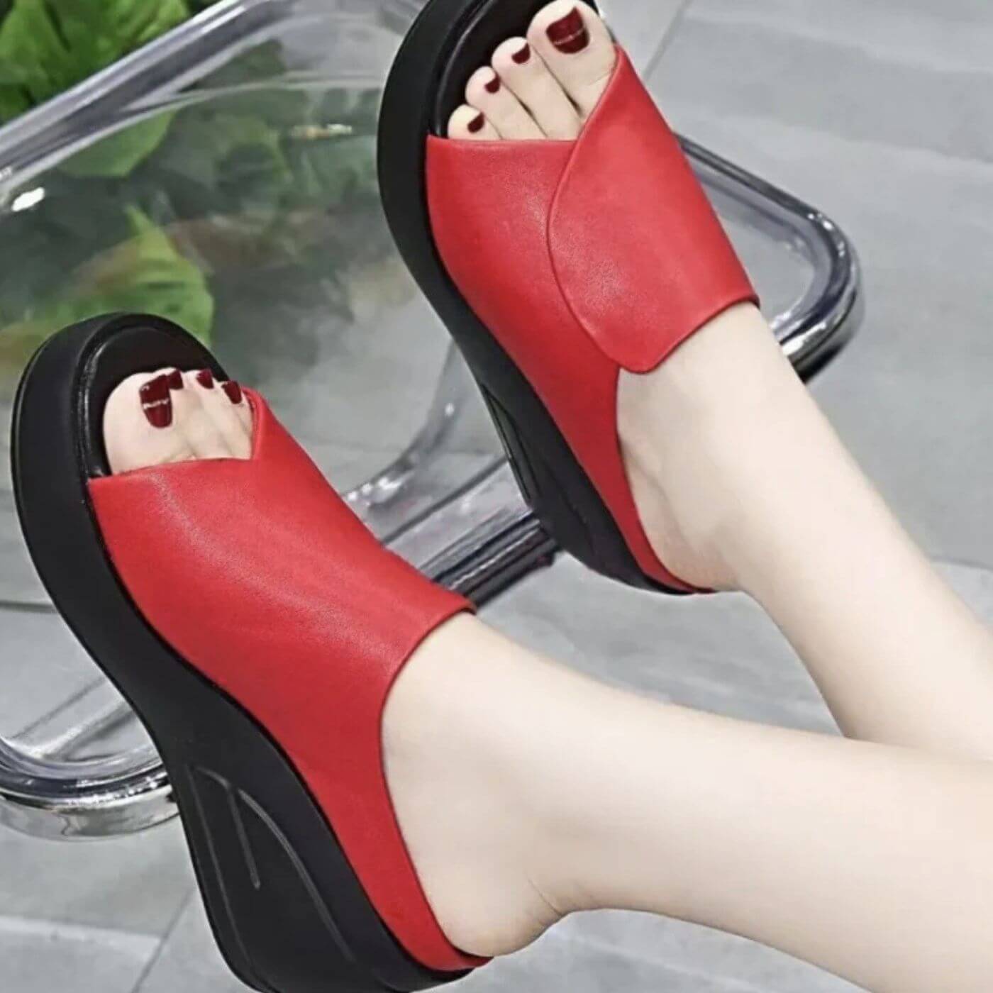 Eliza – Orthopaedic Slip-on Wedge Sandals
