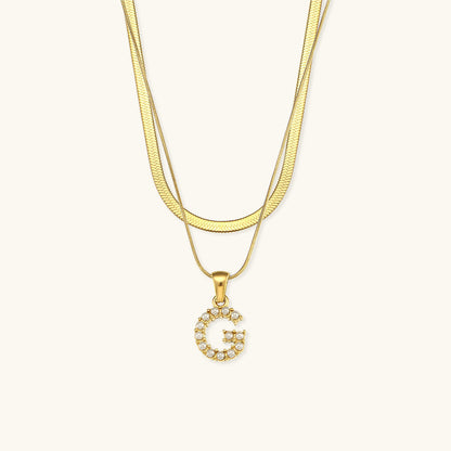 Double Letter Necklace