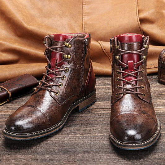 Mike™ | Handcrafted Leather Premium Boots