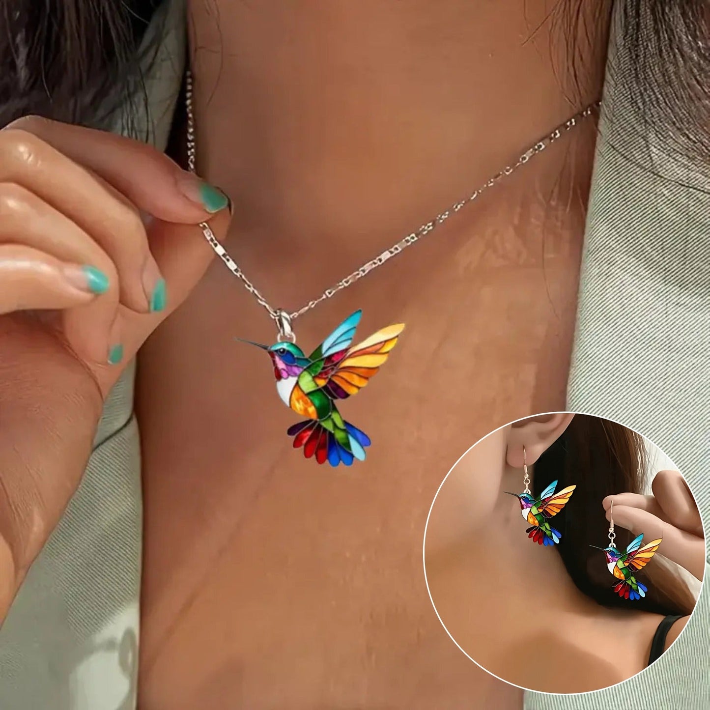 Lola | Beautiful Hummingbird Necklace