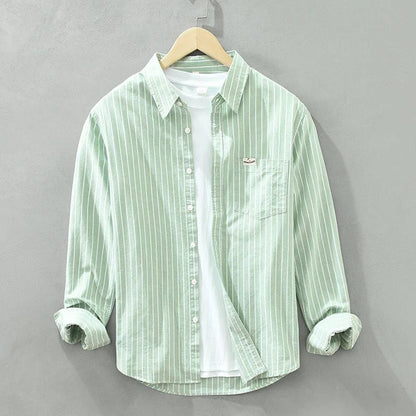 Flick™ | Chic Cotton Striped Over Shirt