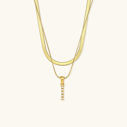 Double Letter Necklace