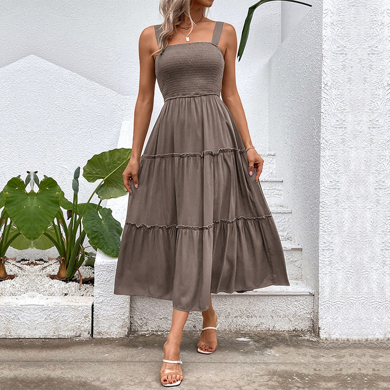 Goldie™ | Vintage Square Neck Dress