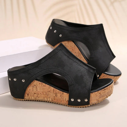 Savannah Cork Wedges