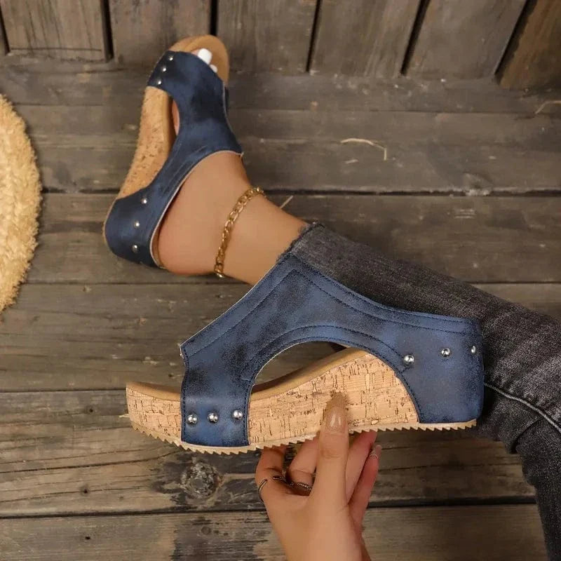 Savannah Cork Wedges