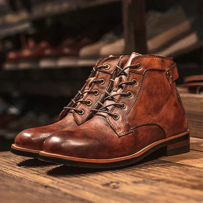 Jalen™ | Premium High‑Top Luxe Leather Boots