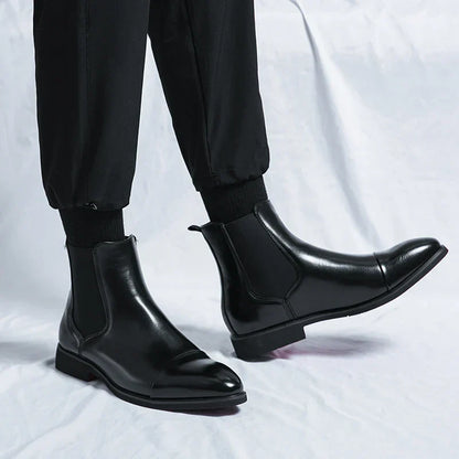 Primo™ | Luxe Gloss Leather Chelsea Boots