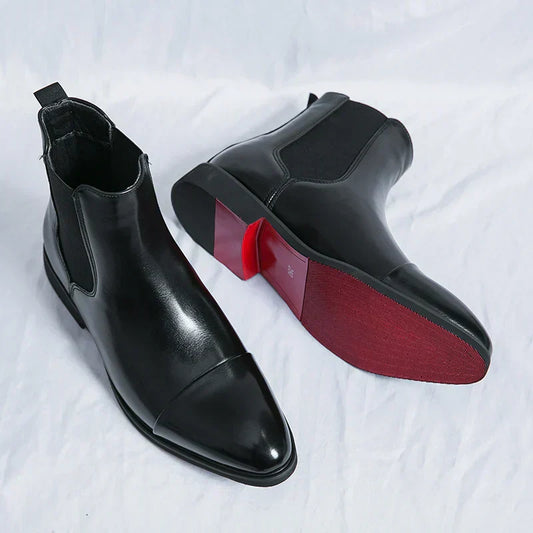Primo™ | Luxe Gloss Leather Chelsea Boots