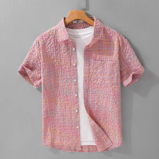 MERCER BUBBLE-WEAVE SHIRT