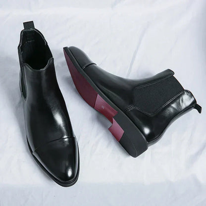 Primo™ | Luxe Gloss Leather Chelsea Boots