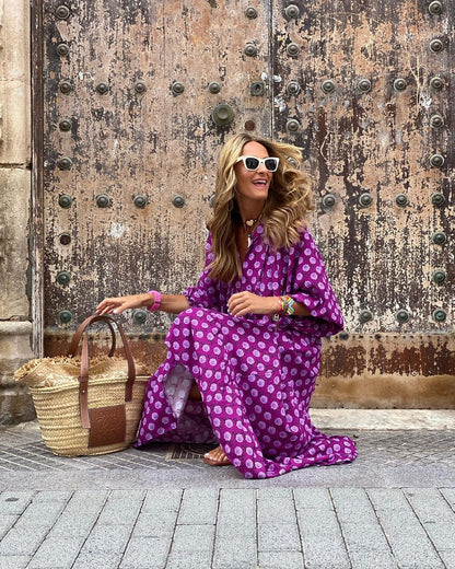 Pauline™ | Bohemian Luxe Maxi Dress