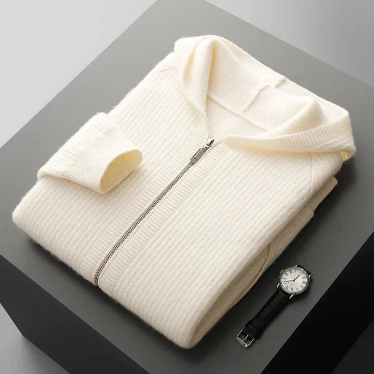 SORRENTO CASHMERE ZIP HOODIE