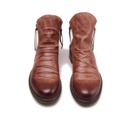 Calvin™ | Premium Zip-Up Leather Boots