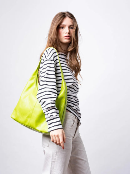 YAYA Distressed Leather Tote