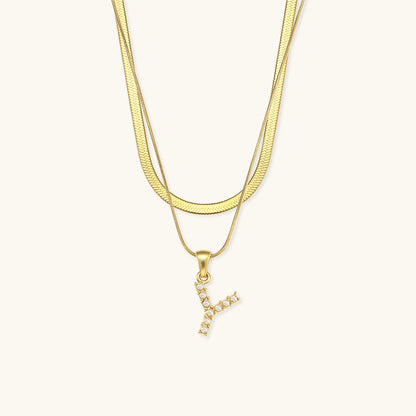 Double Letter Necklace