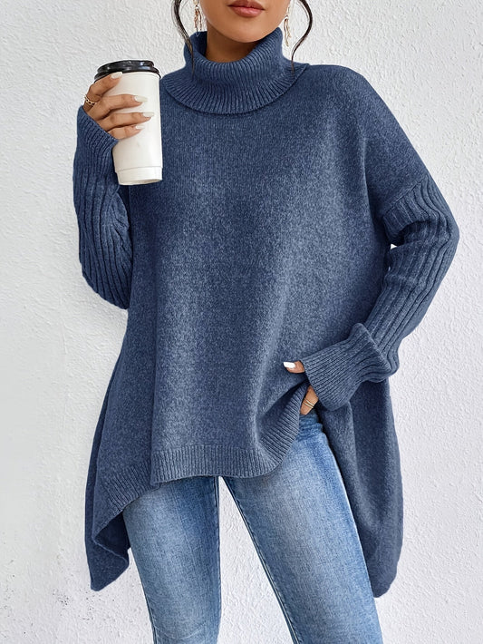 Tahlia - Casual Asymmetrical Hem Hooded T-Shirt
