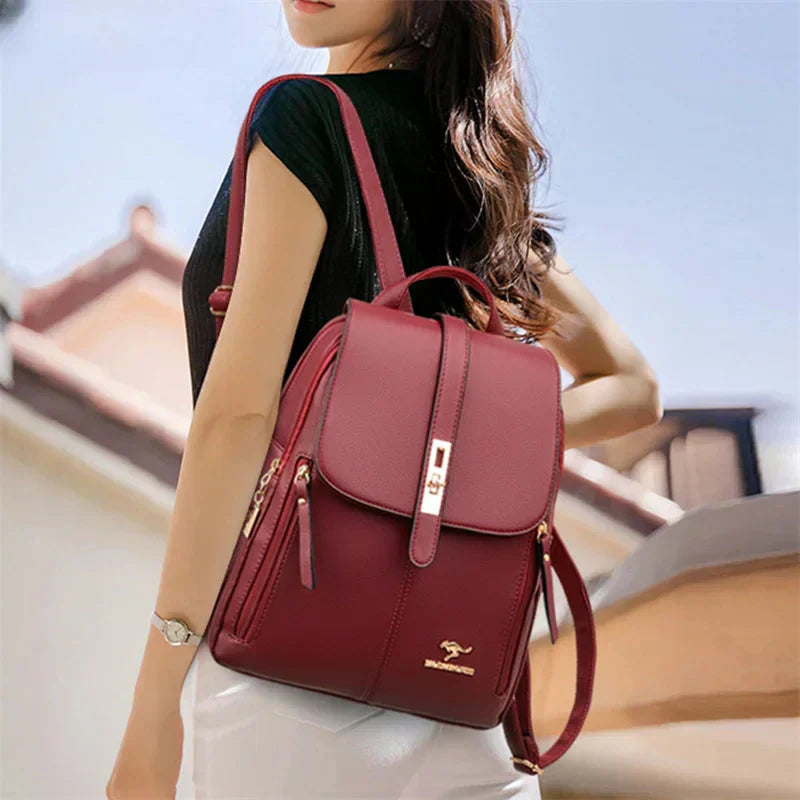 Ella™ | Minimalist Luxe Leather Backpack