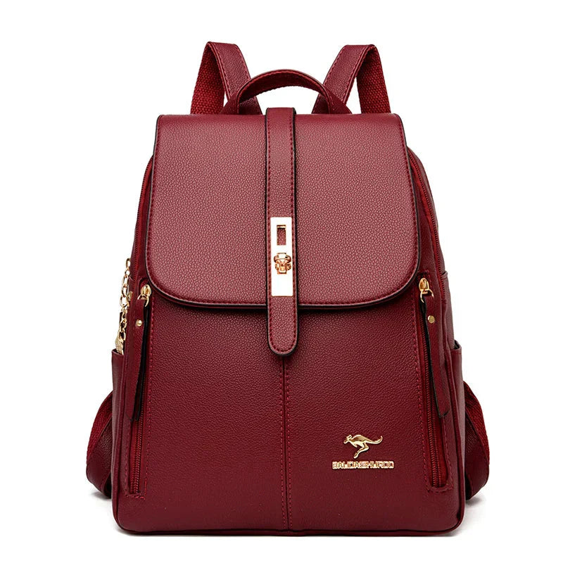 Ella™ | Minimalist Luxe Leather Backpack