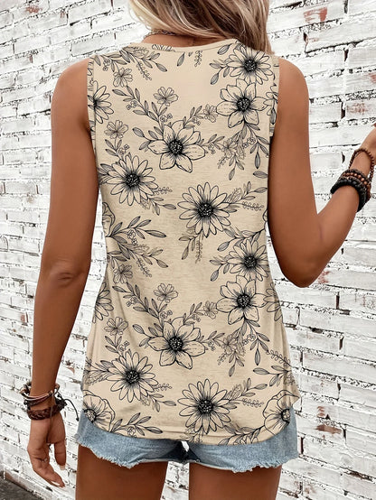 Helen™ | Breezy Floral Sleeveless Top
