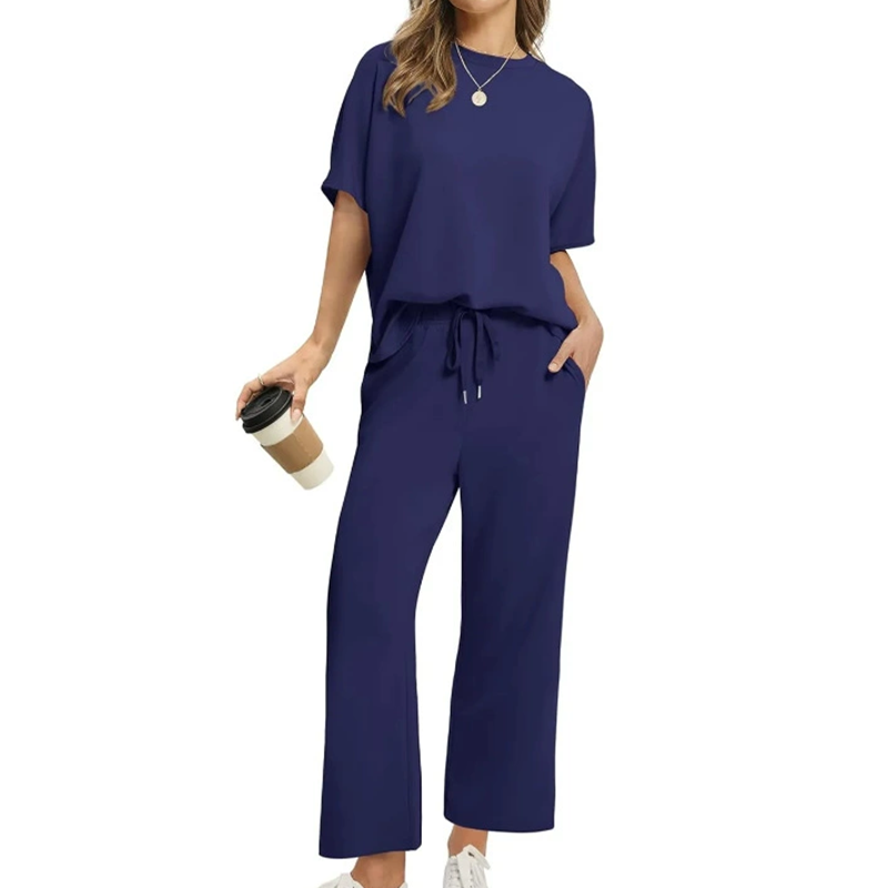 Donna - Women's Casual Top And Trouser Set