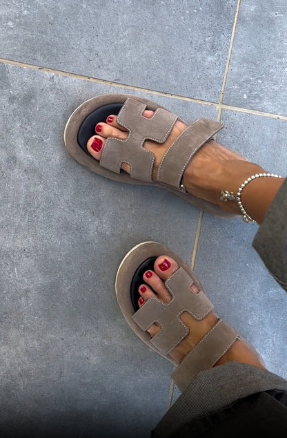 Wendy™ | Aesthetic Suede Sandals