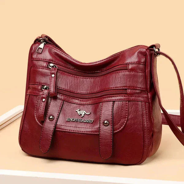 Denie™ | Multi-Pocket Luxe Leather Shoulder Bag