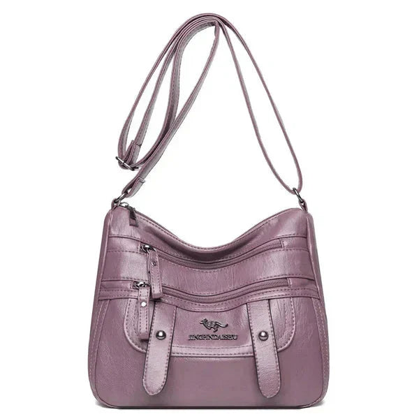 Denie™ | Multi-Pocket Luxe Leather Shoulder Bag