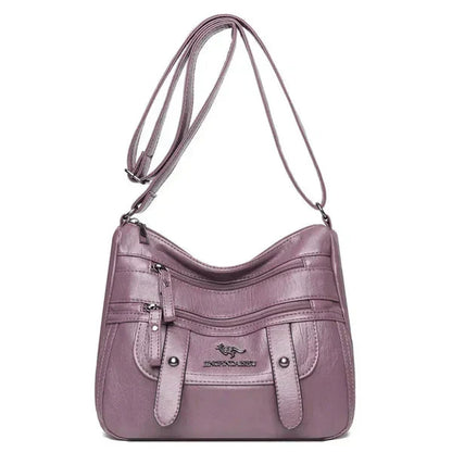 Denie™ | Multi-Pocket Luxe Leather Shoulder Bag