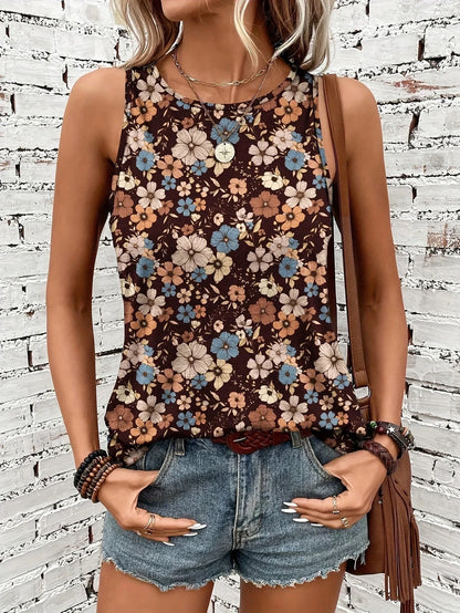 Helen™ | Breezy Floral Sleeveless Top