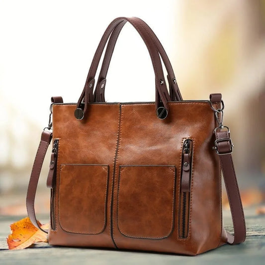 Elaine™ | Elegant Everyday Leather Shoulder Bag